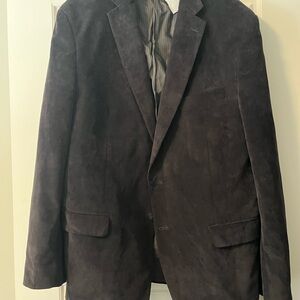 Calvin Klein Men's Dark Brown Suede Sport Coat